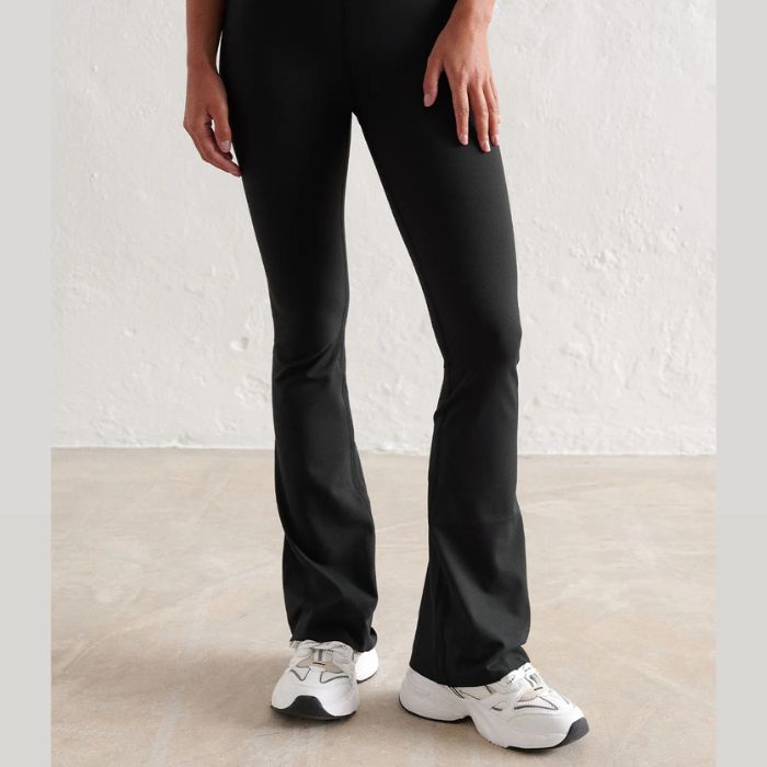 Seamless Flare Tights Black