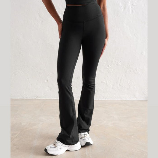 Seamless Flare Tights Black