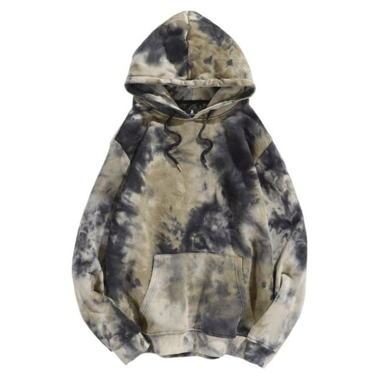 Tie Dye Long Sleeve Fleece Hoodie Men's