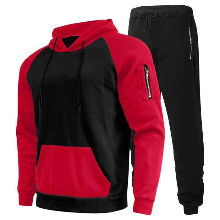 Athletic Hoodie Tracksuit Men's