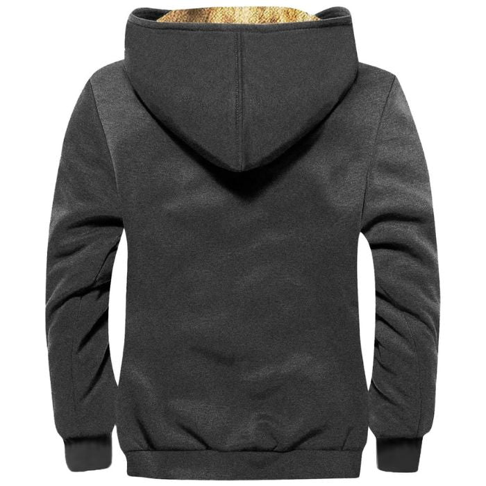 Fleece Lined Zipper Hoodie Men's